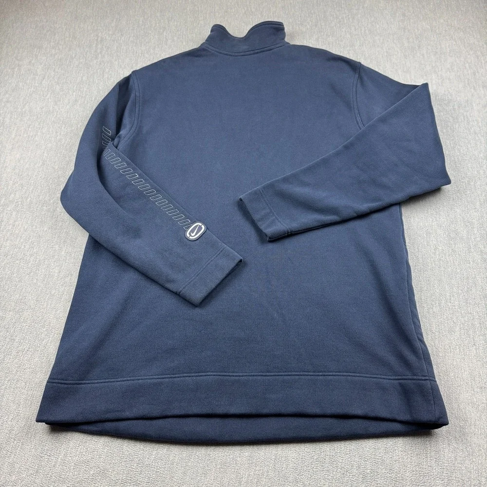 Vintage Y2K Nike Sweatshirt Mens Large Blue 1/4 Zip‎ Fleece Pullover Long Sleeve